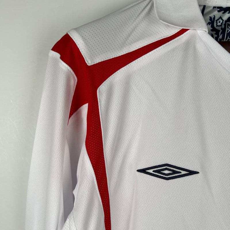 ESGOTADO - Camisa Inglaterra manga longa Retrô 2006