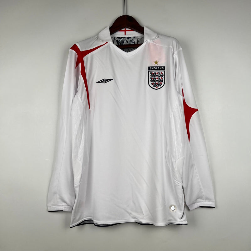 ESGOTADO - Camisa Inglaterra manga longa Retrô 2006