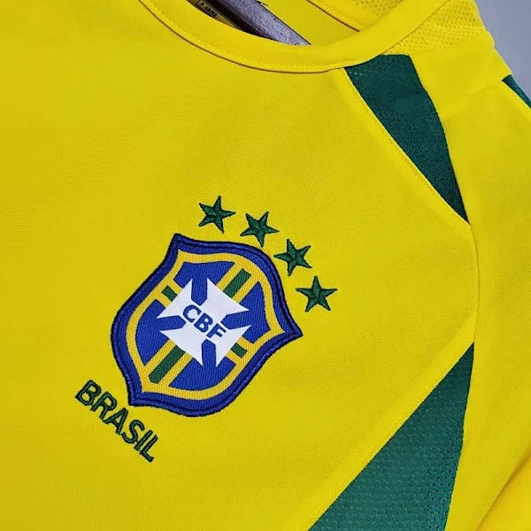 Camisa retrô Brasil 2002