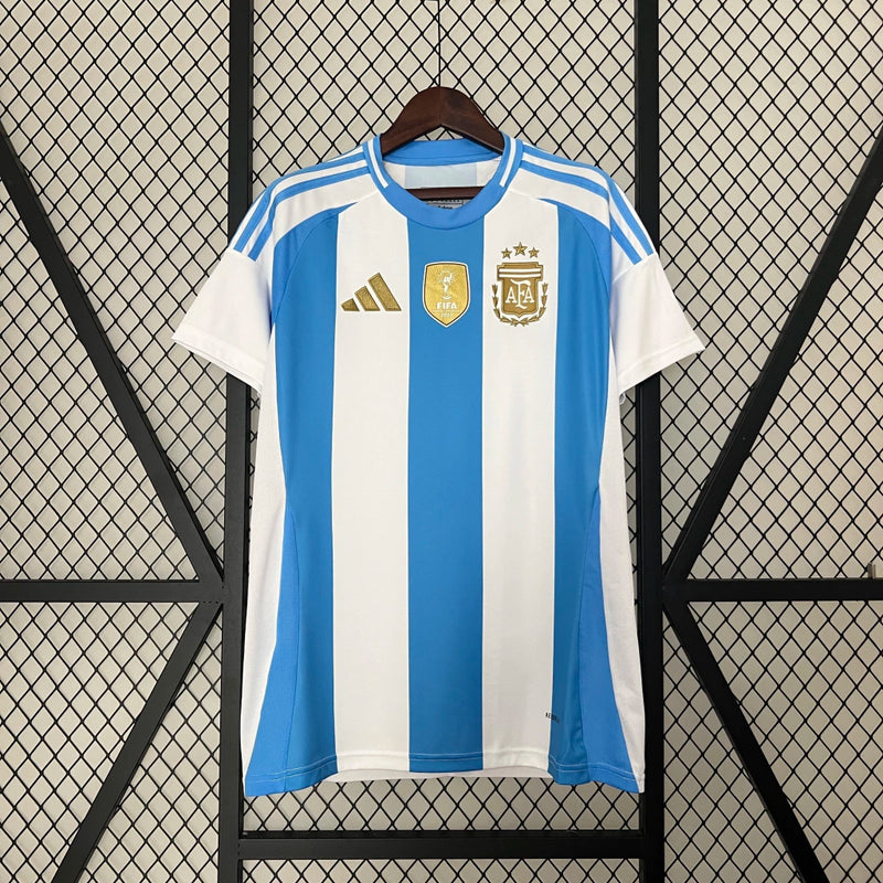 Camisa Seleção Argentina- Torcedor Adidas Masculina 24/25 Listrada -SEM PATCH - AVALIAÇÃO ⭐⭐⭐⭐⭐(123)