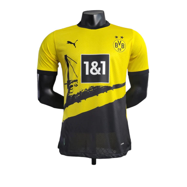 Camisa Borussia Dortmund Home 23/24 Jogador Puma Masculina - Amarelo e Preto - AVALIAÇÃO ⭐⭐⭐⭐⭐(297)