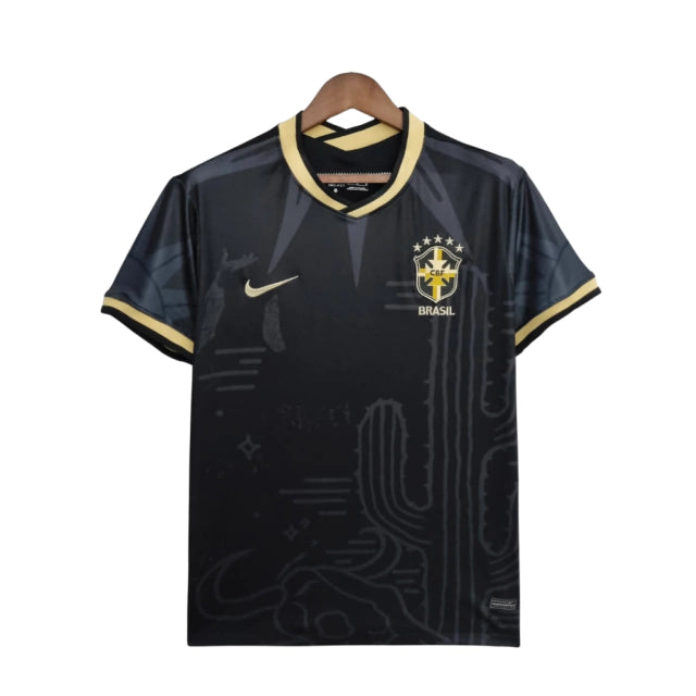 Camisa Seleção Brasileira Especial Nordeste Torcedor Nike Masculina - Preta - AVALIAÇÃO ⭐⭐⭐⭐⭐(388)