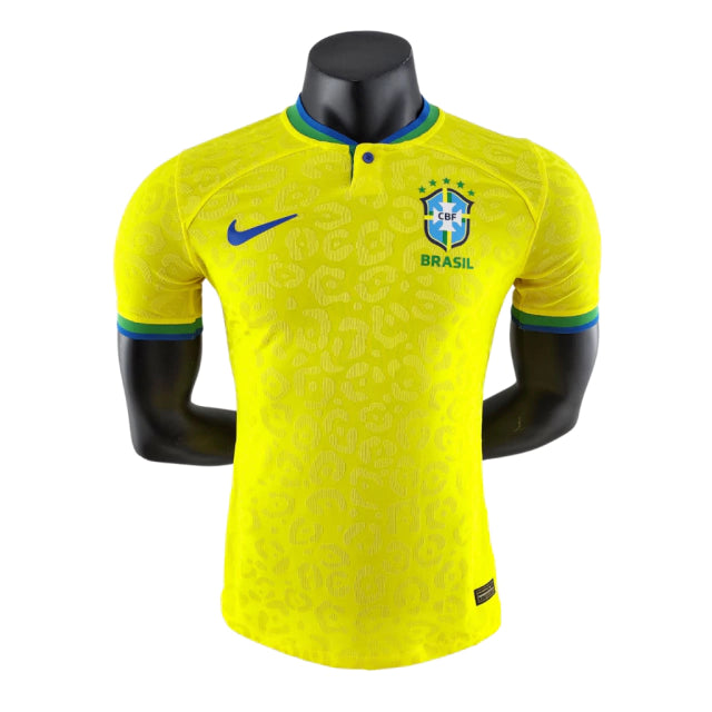 ESGOTADO - Camisa Seleção Brasileira I 2022 Jogador Nike Masculina - Amarela