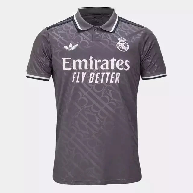 Camisa Real Madrid III 24/25 Torcedor Adidas Masculina - CINZA - PROMO - AVALIAÇÃO ⭐⭐⭐⭐⭐(319)