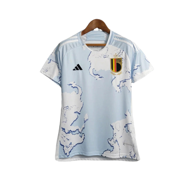 ESGOTADO - Camisa Bélgica 23/24 - Feminina Adidas - Azul