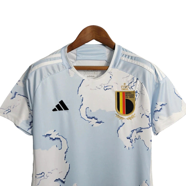 ESGOTADO - Camisa Bélgica 23/24 - Feminina Adidas - Azul