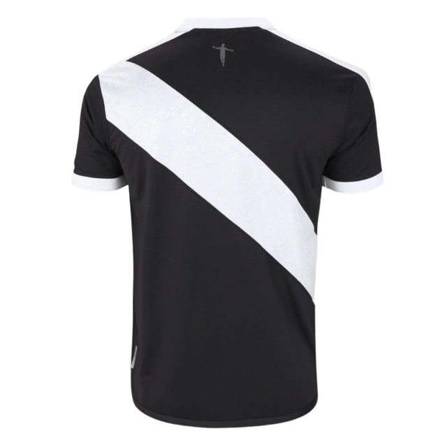 Camisa Vasco da Gama I 24/25 - Torcedor Kappa Masculina - Preta e branca