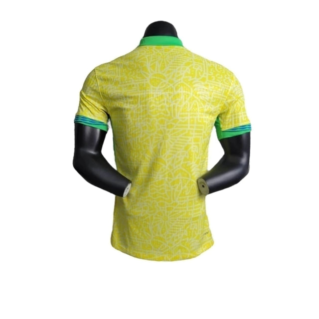 Camisa Seleção Brasileira I 24/25 - Jogador Nike Masculina - Amarela com detalhes em verde - AVALIAÇÃO ⭐⭐⭐⭐⭐(391)